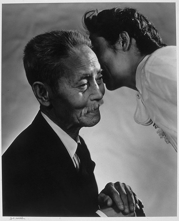 Yukio Ozaki and his daughter